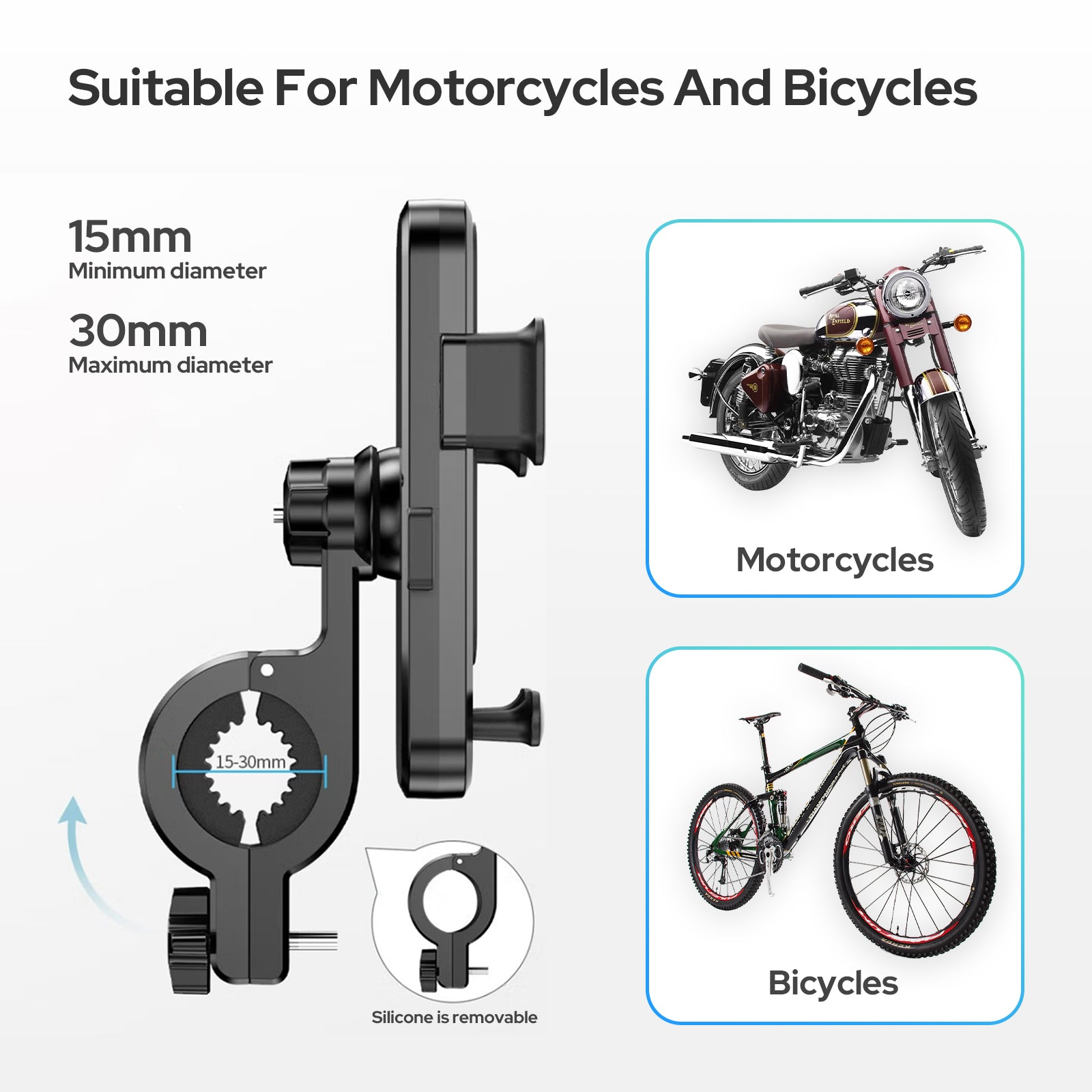 UN1QUE Phone Holder for motorcycle/ bicycle PH-02